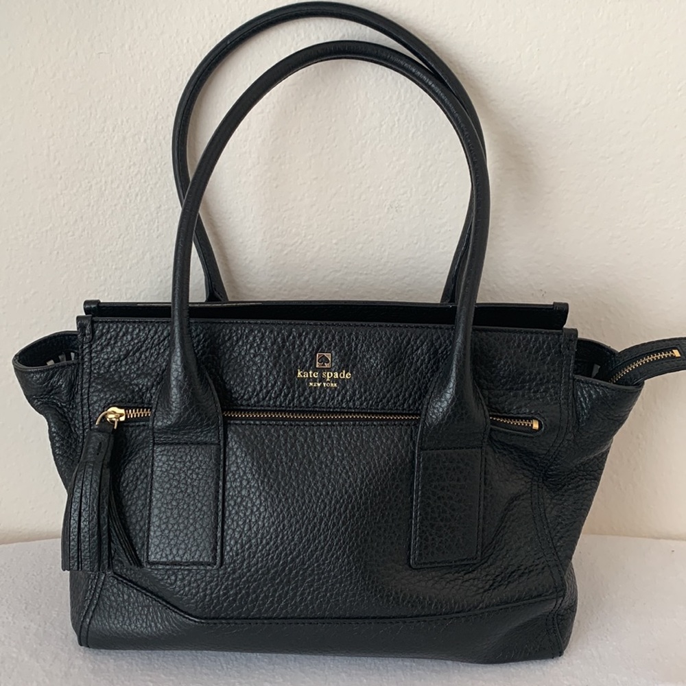 Kate Spade New York Black Leather Shoulder Bag